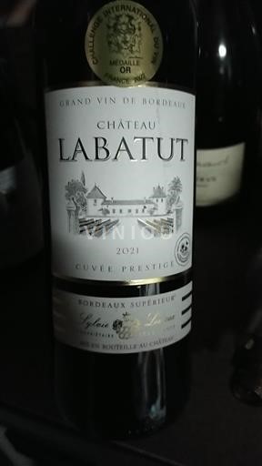 Bordeaux Bordeaux Supérieur Château Labatut Prestige 2021