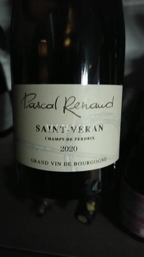 Borgogna Saint-Véran Pascal Renaud Champs de Perdrix 2020