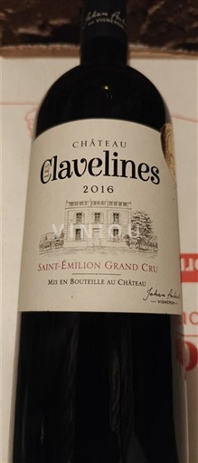 Bordeaux Saint-Émilion Grand Cru Grand Cru Château Clavelines 2016