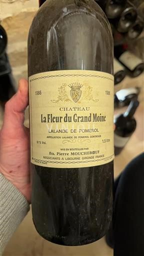 Burdeos Lalande-de-Pomerol Château La Fleur du Grand Moine 1986