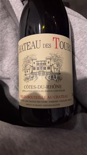 Rhône-dalen Côtes-du-Rhône Château S Tours Ikke årgangsbestemt