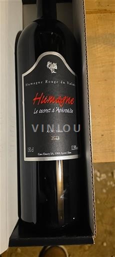 Vallese Humagne Rouge Cave Emery Le secret d'Aphrodite 2023