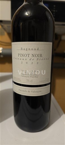 Valais Valais AOC Bagnoud Pinot noir 2022