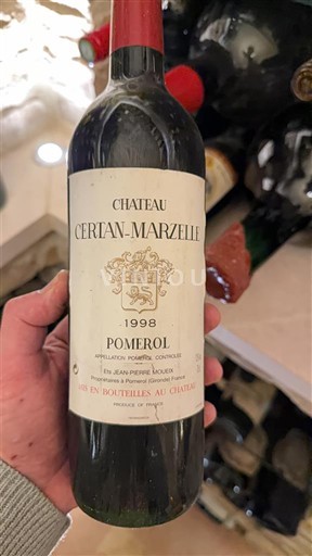 Bordeaux Pomerol Château Certan-Marzelle 1998