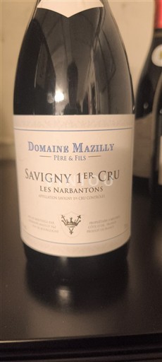Burgundsko Savigny-lès-Beaune Premier Cru Domaine Mazilly Père & Fils Les Narbantons Neročník
