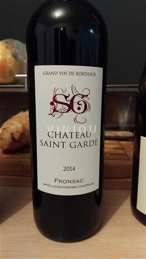 Burdeos Fronsac Château Saint Garde 2014