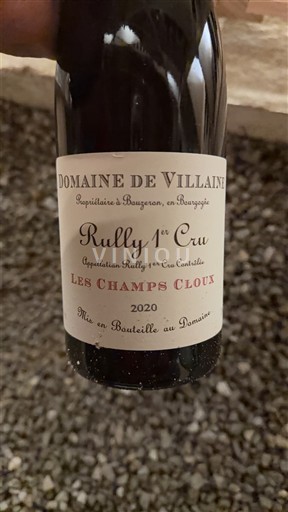 Bourgogne Rully Premier Cru Domaine Villaine Les Champs Cloux 2020