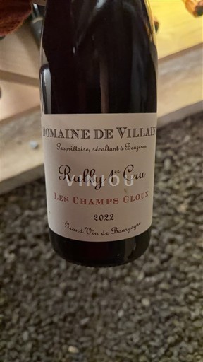 Bourgogne Rully Premier Cru Domaine Villaine Les Champs Cloux 2022