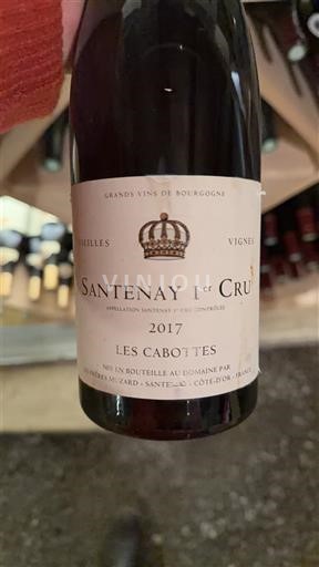 Bourgogne Santenay Premier Cru Domaine Muzard Les Cabottes 2017