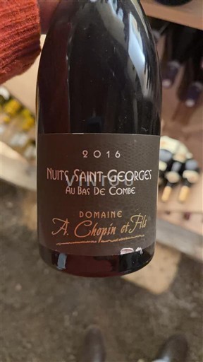 Bourgogne Nuits-saint-georges Domaine A. Chopin et Fils Au Bas de Combe 2016