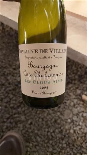 Bourgogne Bourgogne-côte-chalonnaise Domaine Villaine Les Clous Aimé 2022