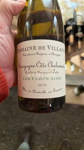 Bourgogne Bourgogne-côte-chalonnaise Domaine Villaine Les Clous Aimé 2019