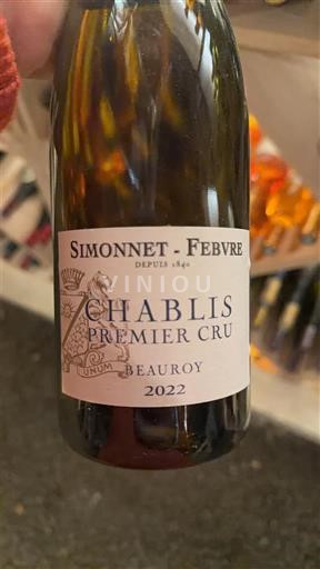 Bourgogne Chablis Premier Cru Simonnet-Febvre Beauroy 2022