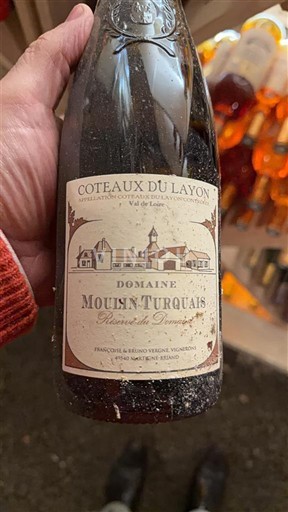 Wijnen Blanc moelleux Réserve de Famille Domaine Moulin Turquais 2022 Frankrijk Loirevallei Coteaux du Layon AOC