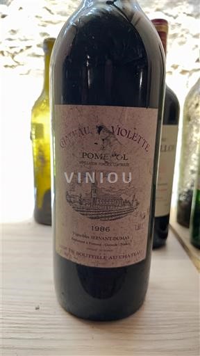 Bordeaux Pomerol Château La Violette 1986