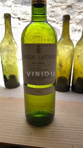 Vina Blanc sec Les Graviers Château Lastours 2016 Francija Jugozahod Gaillac AOC