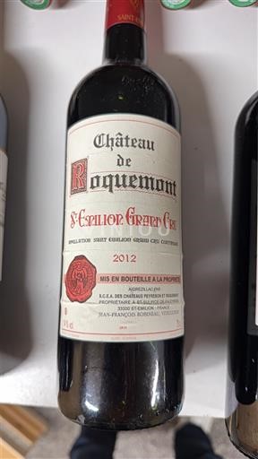 Bordeaux Saint-Émilion Grand Cru Grand Cru Château Roquemont 2012