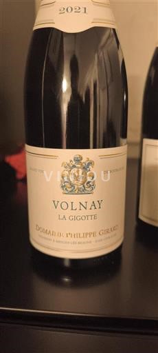 Borgoña Volnay Domaine Philippe Girard La Gigotte 2021