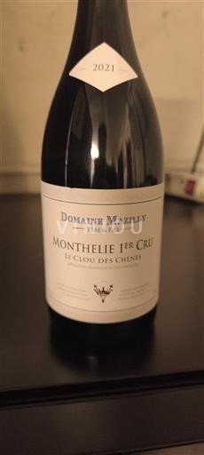 Bourgogne Monthélie Premier Cru Domaine Mazilly Le Clou des Chênes 2021
