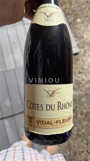 Rhône-dalen Côtes-du-Rhône Vidal-Fleury 2012