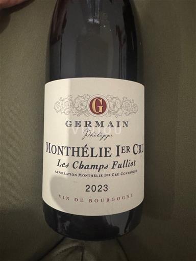 Bourgogne Monthélie Premier Cru Germain Les Champs Fulliot 2023