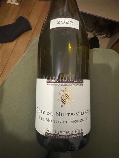 Burgundsko Côte de nuits villages R. Dubois & Fils Les Monts de Boncourt 2022