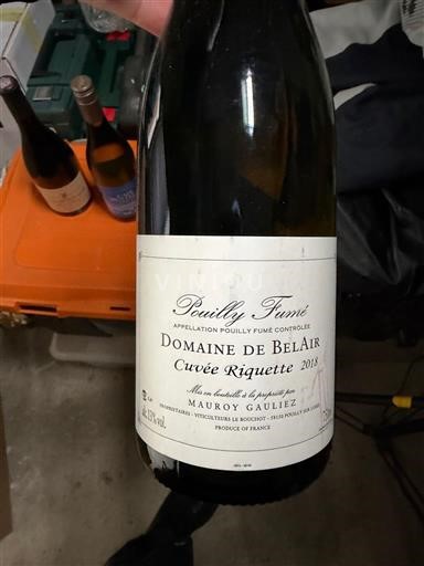 Údolí Loiry Pouilly-fumé Domaine Bel Air Riquette 2018
