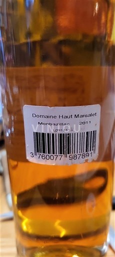 Tây Nam Monbazillac Domaine Haut Marsalet 2011