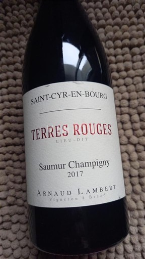 Loire-dalen Saumur-Champigny Arnaud Lambert Terres Rouges 2017