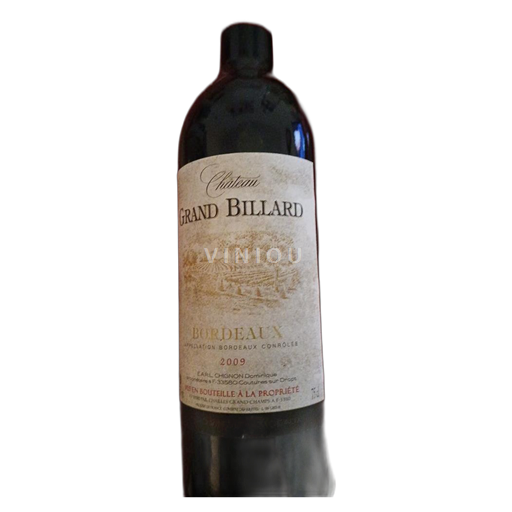 Vin Rouge sec Château Grand Billard Non millésimé France Bordeaux Bordeaux supérieur AOC