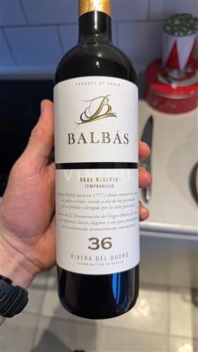 Castilien og León Ribera del Duero Balbás Gran Reserva Tempranillo 2015