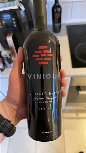 Vùng trồng nho được cấp phép California Lodi Klinker Brick Marisa Vineyard Old Vine Zinfandel 2020