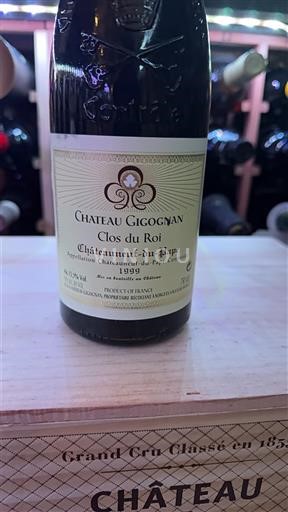 Vallée du Rhône Châteauneuf-du-pape Château Gigognan Clos du Roi 1999