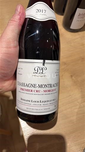 Bourgogne Chassagne-montrachet Premier Cru Domaine Louis Lequin et Fils Morgeot 2017