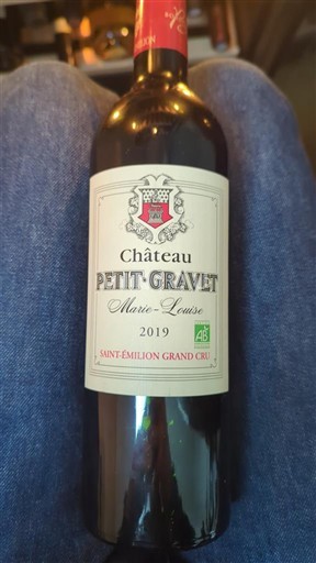 Bordeaux Saint-Émilion Grand Cru Grand Cru Château Petit Gravet Marie-Louise 2019