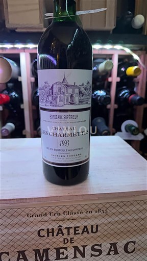 Vin Rouge sec Château Les Charmettes 1993 France Bordeaux Bordeaux supérieur AOC
