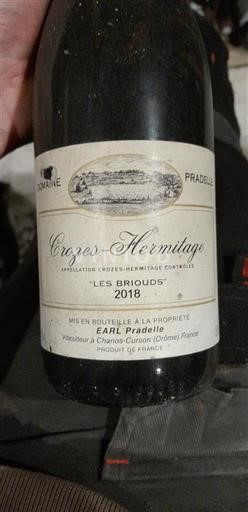 Valle del Rodano Crozes-Hermitage Domaine Pradelle Les Briouds 2018