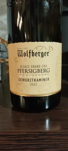 Alsazia Non specificato Grand Cru Wolfberger Pfersigberg 2022