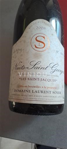 Bourgogne Nuits-saint-georges Domaine Laurent Soyer Les Saint-Jacques 2008