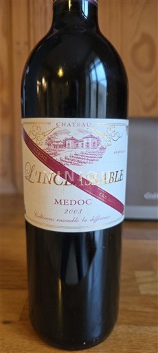 Burdeos Médoc Château L'Inclassable 2003