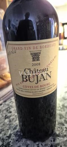 Bordeaux Côtes-de-bourg Château Bujan 2008