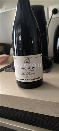 Beaujolais Brouilly Domaine Argenson Les Tannes 2022