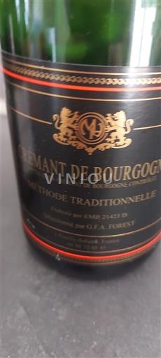 Burgundsko Crémant de Bourgogne G.F.A. Forest Neročník