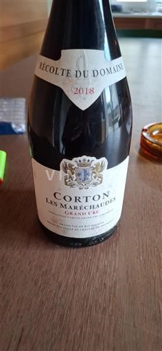 Burgundsko Corton Grand Cru Domaine Récolte du Domaine Les Maréchaudes 2018