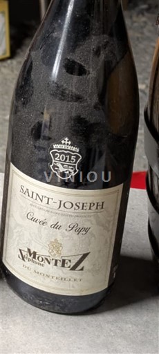 Viinit Rouge sec Cuvée du Papy Domaine Monteillet 2015 Ranska Rhônen laakso Saint-Joseph AOC