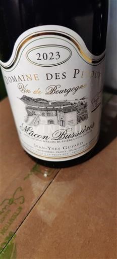 Burgundsko Mâcon a mâconské vesnice Domaine S Pidoux 2023