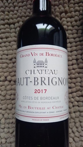Bordeaux Côtes de Bordeaux Château Haut-Brignon 2017