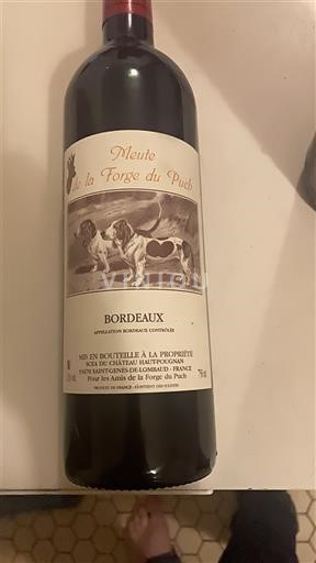 Bordeaux Château Haut-Pougnan Meute de la Forge du Puch Không niên vụ
