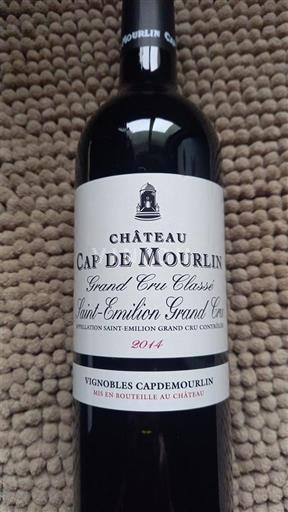 Vinhos Rouge sec Château Cap de Mourlin 2014 França Bordéus Saint-Émilion Grand Cru AOC Grand Cru Classé