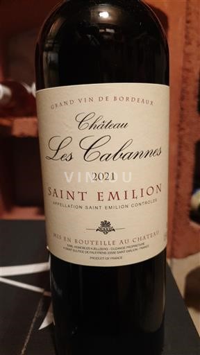 Bordeaux Saint-Émilion Château Les Cabannes 2021
